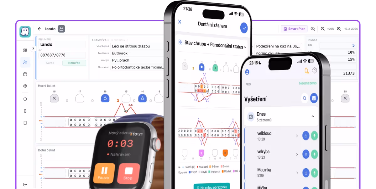 EDOWhisper — webová administrace, iPhone a Apple Watch